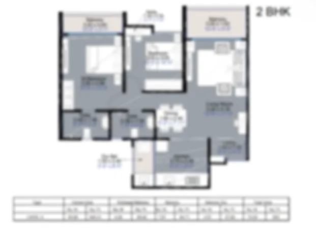 Unit Floor Plan at KOHINOOR CENTRAL PARK At Hinjewadi, Pune