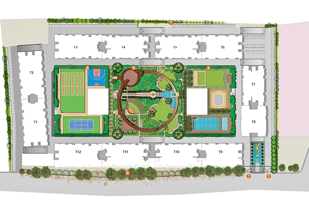 Detailed Master Plan of KOHINOOR CENTRAL PARK At Hinjewadi, Pune